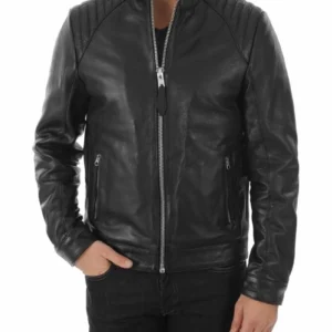 Black Leather Biker Jacket