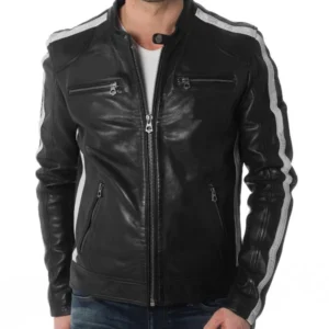 Black Leather Biker Jacket