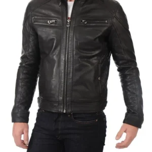 Black Leather Biker Jacket