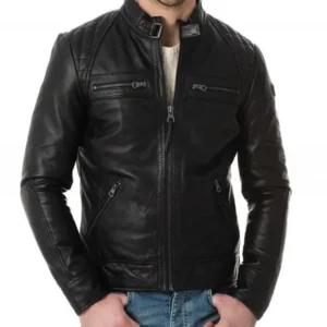 Black Leather Biker Jacket