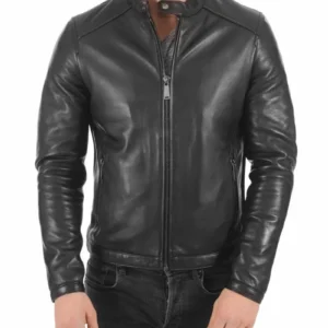 Black Leather Biker Jacket