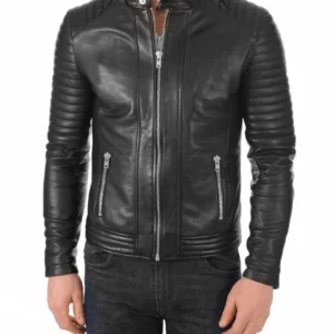 Black Leather Biker Jacket