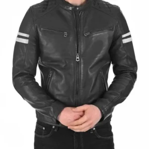 Black Leather Biker Jacket