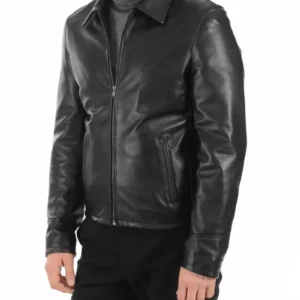Black Leather Biker Jacket