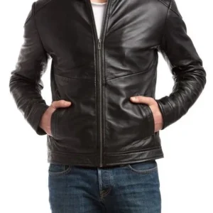 Black Leather Biker Jacket