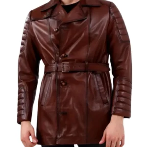 Tan Leather Coat