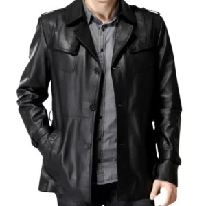 Black Leather Coat
