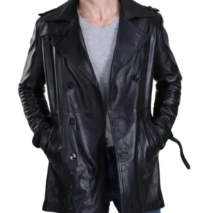 Black Leather Coat