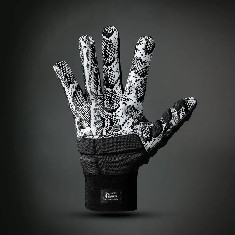 BLACK/WHITE Venum Elite Xtp Football Gloves - Image 3