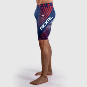 Men's Official UFC Freedom 250 by Venum Blue Authentic Fight Night Vale Tudo Short -Nickal