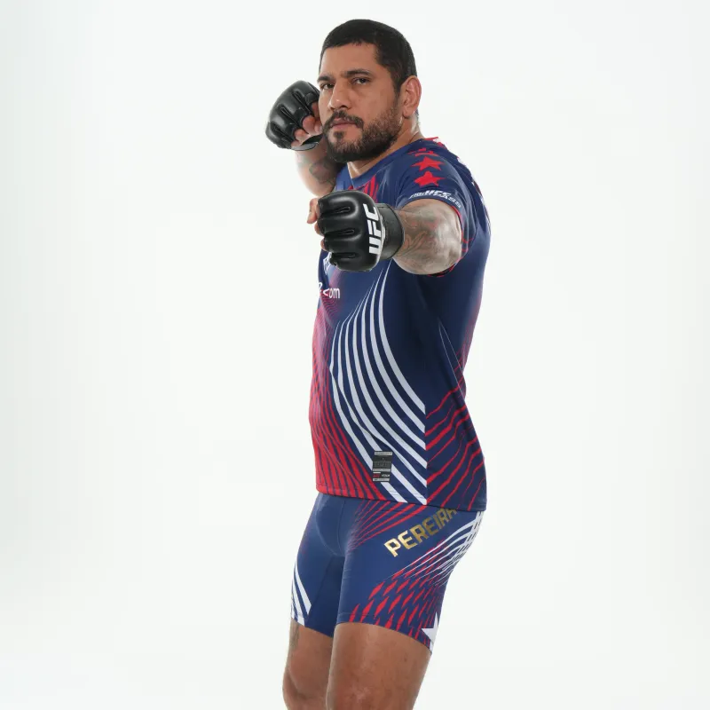 Men's Official UFC Freedom 250 by Venum Blue Authentic Fight Night Vale Tudo Short -Pereira - Image 2