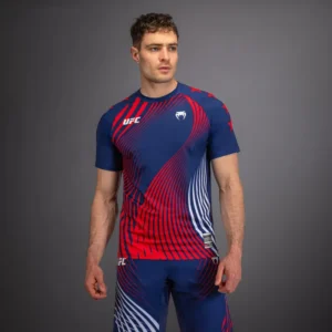 Men's Official UFC Freedom 250 by Venum Blue Authentic Fight Night Walkout Jersey
