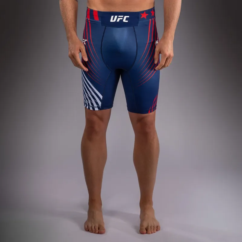 Men's Official UFC Freedom 250 by Venum Blue Personalized Authentic Fight Night Vale Tudo Short - Image 2