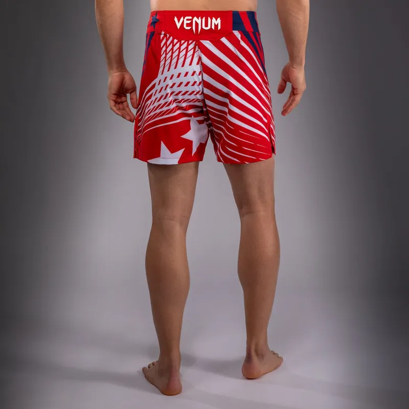 Men's Official UFC Freedom 250 by Venum Red Authentic Fight Night Short Fit Fight Short - Image 4