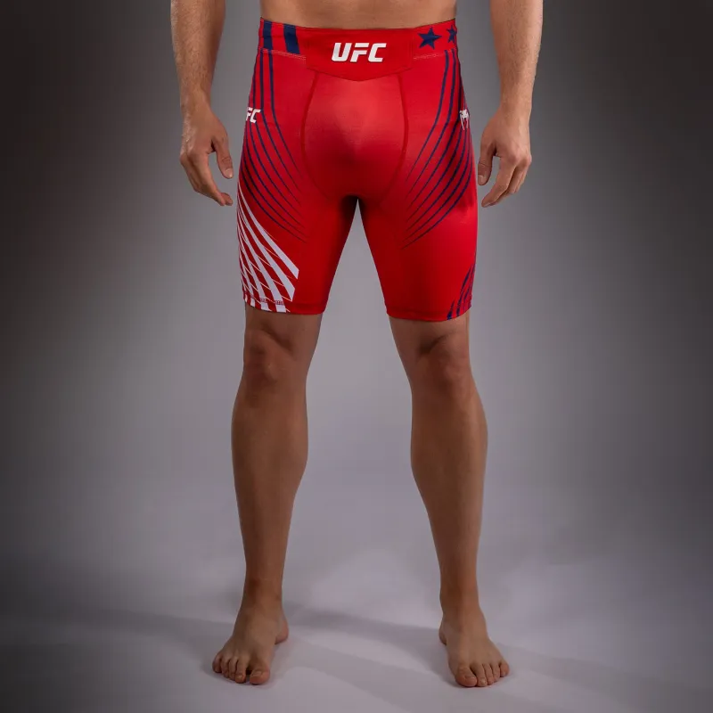Men's Official UFC Freedom 250 by Venum Red Personalized Authentic Fight Night Vale Tudo Short - Image 2