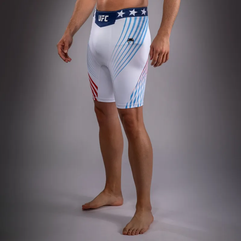 Men's Official UFC Freedom 250 by Venum White Authentic Fight Night Vale Tudo Short - Image 2