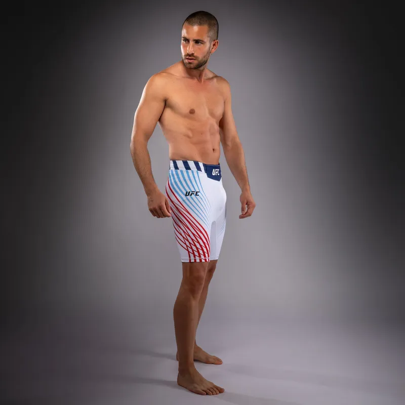 Men's Official UFC Freedom 250 by Venum White Authentic Fight Night Vale Tudo Short - Image 3