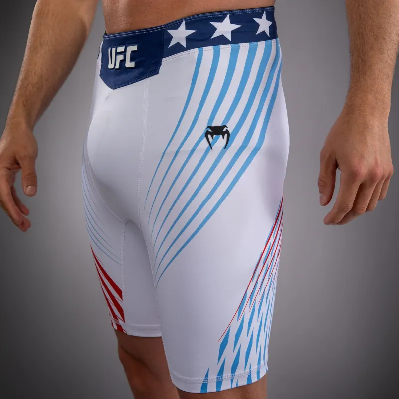 Men's Official UFC Freedom 250 by Venum White Authentic Fight Night Vale Tudo Short - Image 5