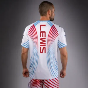 Men's Official UFC Freedom 250 by Venum White Authentic Fight Night Walkout Jersey -Lewis