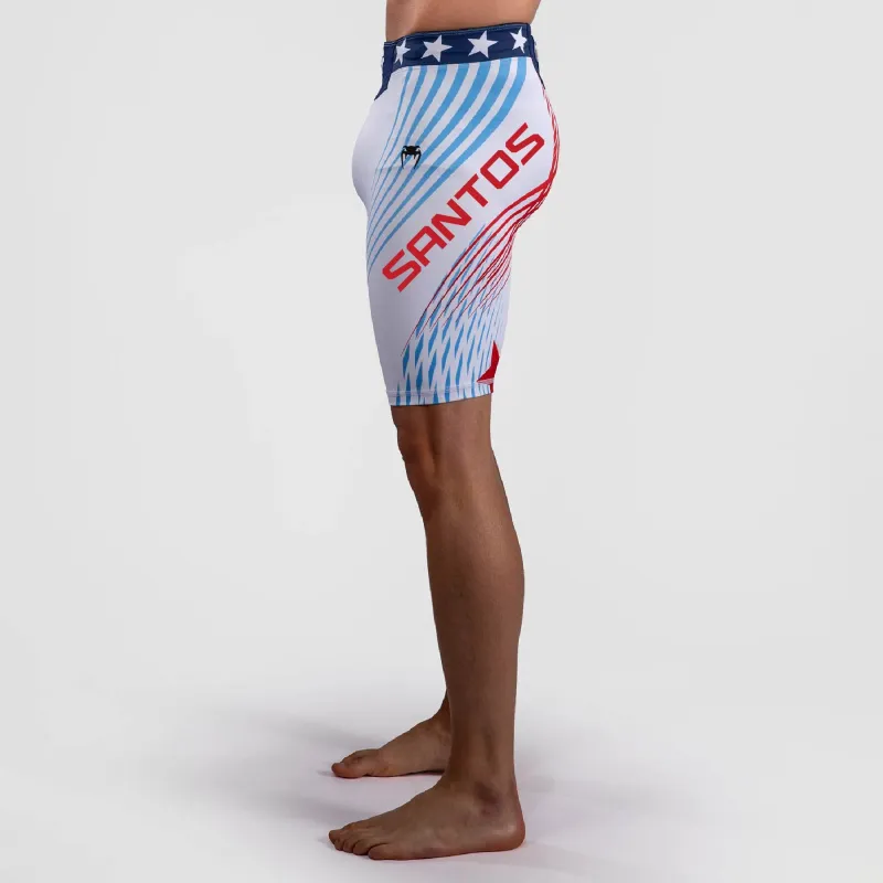 Men's Official UFC Freedom 250 by Venum White Authentic Fight Night Vale Tudo Short -Ruffy