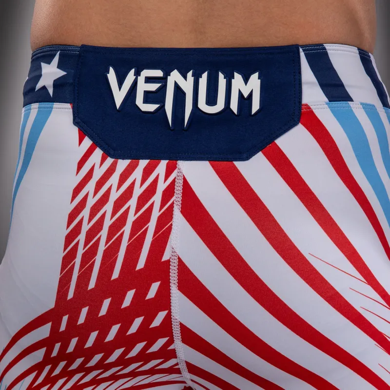 Men's Official UFC Freedom 250 by Venum White Authentic Fight Night Vale Tudo Short -Ruffy - Image 5
