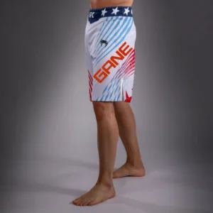 Men's UFC Freedom 250 by Venum White Authentic Fight Night Long Fit Fight Short-GANE