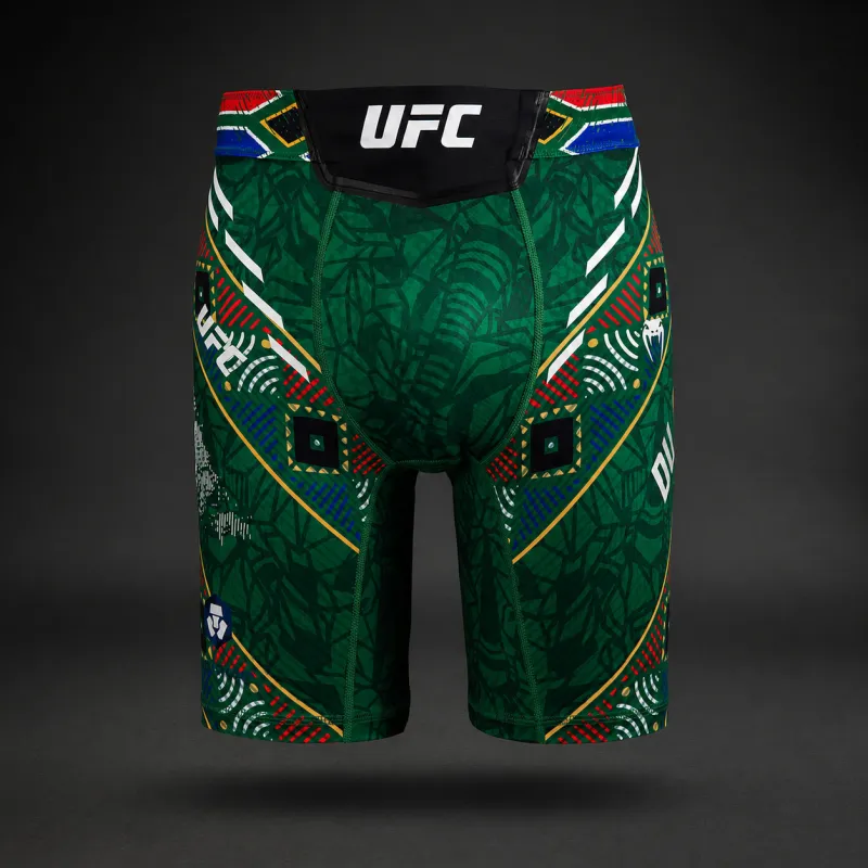 Men's UFC Unrivaled by Venum Green Dricus Du Plessis Vale Tudo Short Second Edition - Image 2