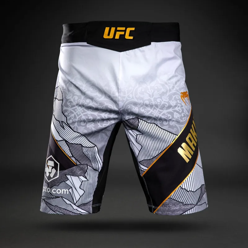 Men's UFC Unrivaled by Venum White Islam Makhachev Long Fit Fight Short - Image 2