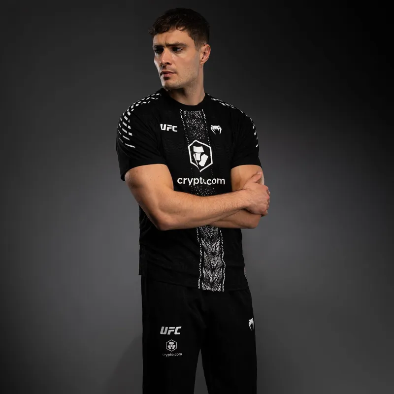 Men's UFC Zenith by Venum Black Authentic Fight Night Walkout Jersey Personalized - Image 5