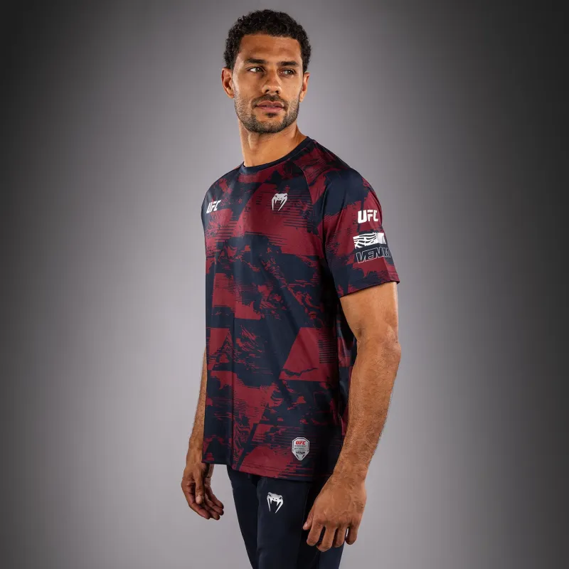 Men's UFC Zenith by Venum Burgundy Authentic Fight Week Performance Short Sleeve T-Shirt - Image 2