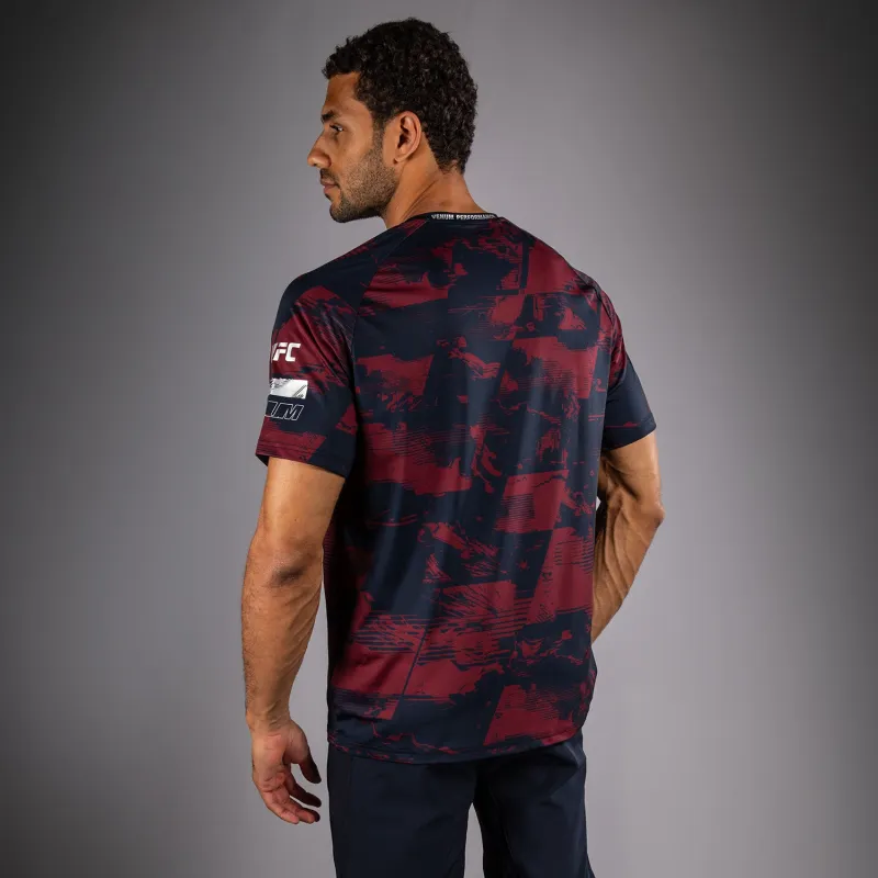 Men's UFC Zenith by Venum Burgundy Authentic Fight Week Performance Short Sleeve T-Shirt - Image 3