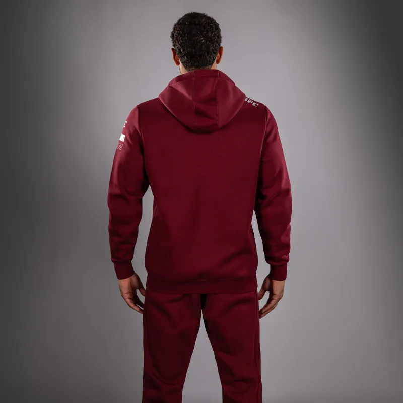 Men's UFC Zenith by Venum Burgundy Authentic Fight Week Pullover Hoodie - Image 3