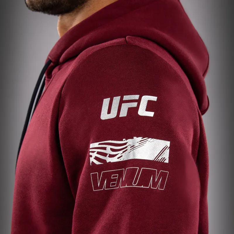 Men's UFC Zenith by Venum Burgundy Authentic Fight Week Pullover Hoodie - Image 5