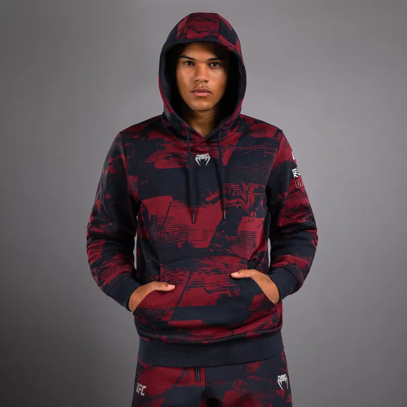 Men's UFC Zenith by Venum Burgundy Authentic Fight Week Pullover Hoodie - Image 2