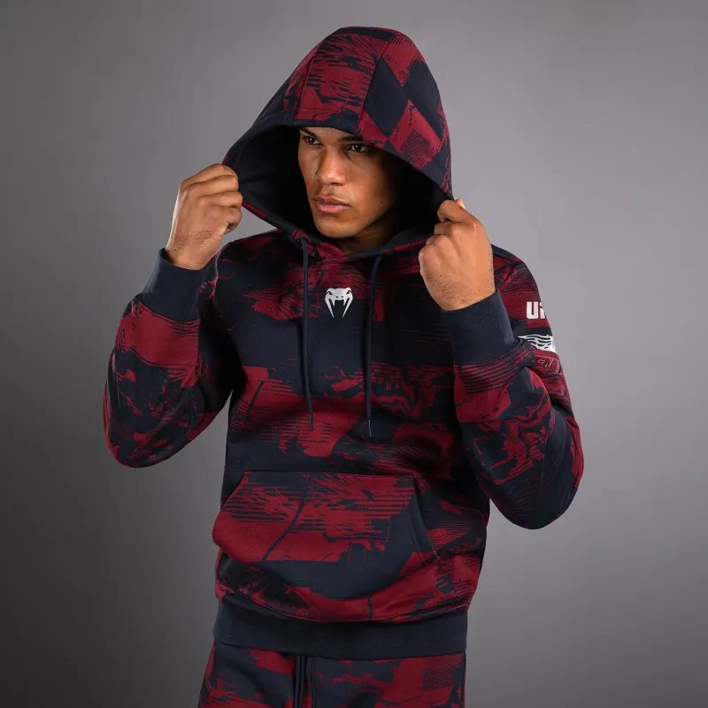 Men's UFC Zenith by Venum Burgundy Authentic Fight Week Pullover Hoodie - Image 3