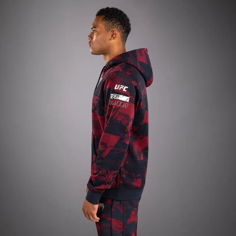 Men's UFC Zenith by Venum Burgundy Authentic Fight Week Pullover Hoodie - Image 4