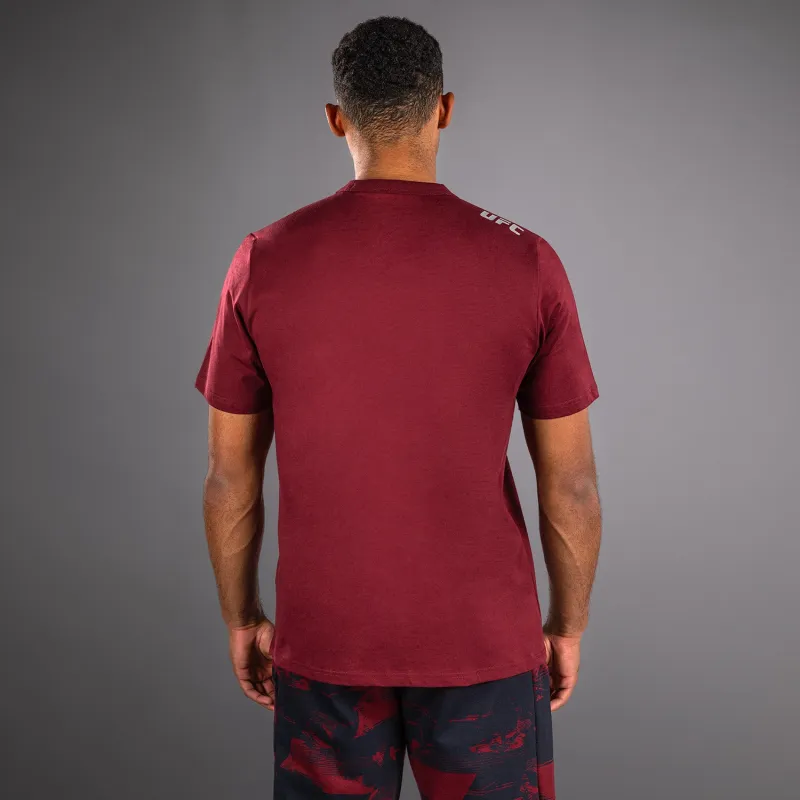 Men's UFC Zenith by Venum Burgundy Authentic Fight Week Short Sleeve T-Shirt - Image 3