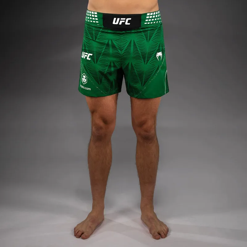 Men's UFC Zenith by Venum Green Authentic Fight Night Short Fit Fight Short