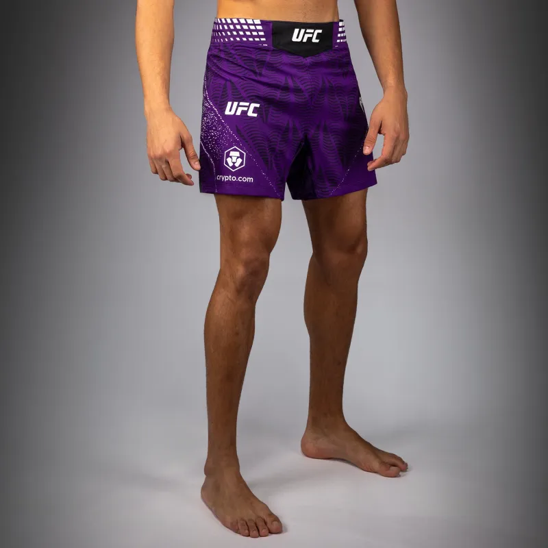 Men's UFC Zenith by Venum Purple Authentic Fight Night Short Fit Fight Short - Image 2