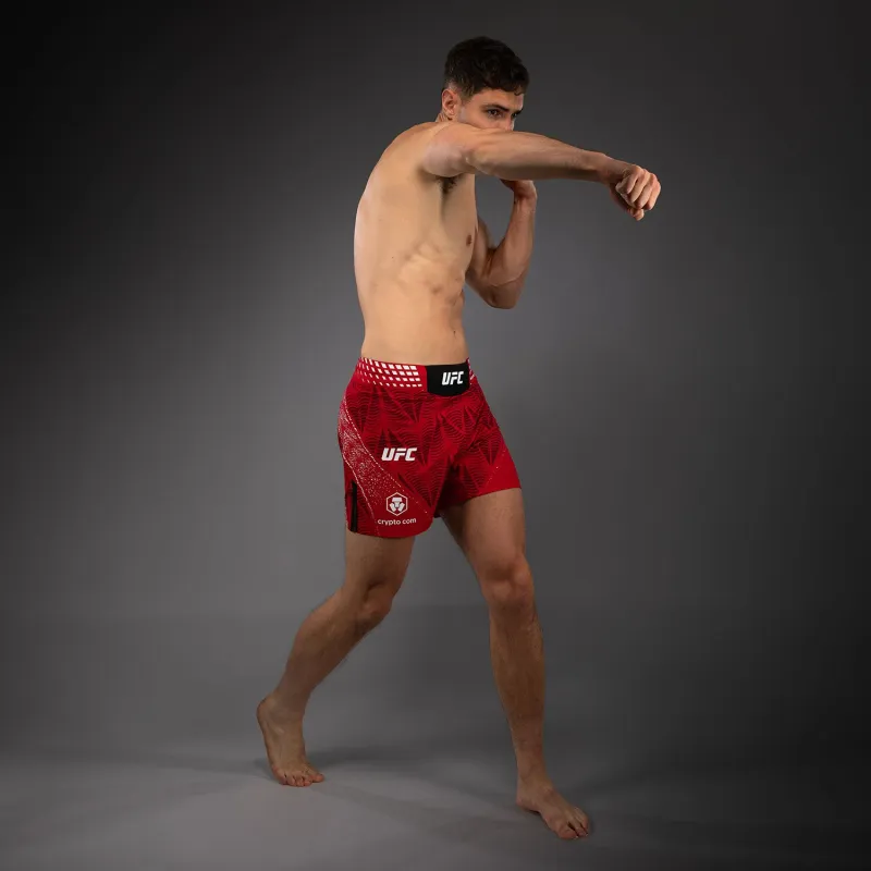 Men's UFC Zenith by Venum Red Authentic Fight Night Short Fit Fight Short - Image 4