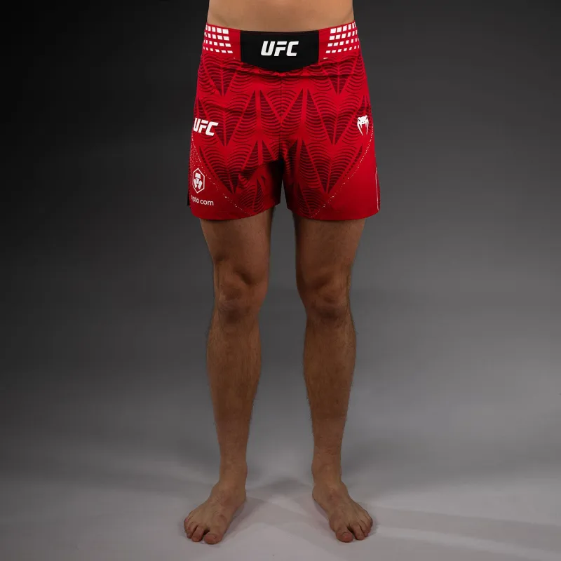 Men's UFC Zenith by Venum Red Authentic Fight Night Short Fit Fight Short Personalized - Image 2