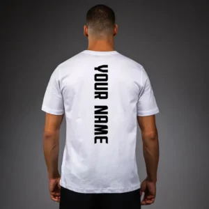 Men's UFC Zenith by Venum Replica White T-Shirt Personalized