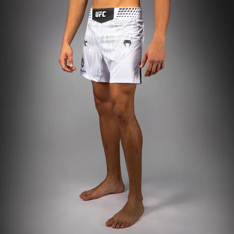 Men's UFC Zenith by Venum White Authentic Fight Night Short Fit Fight Short - Image 3