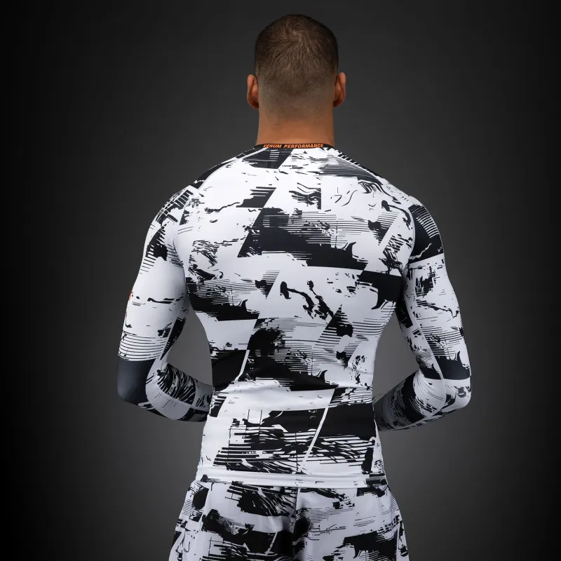 Men's UFC Zenith by Venum White Authentic Fight Week Performance Long Sleeve Rashguard - Image 4