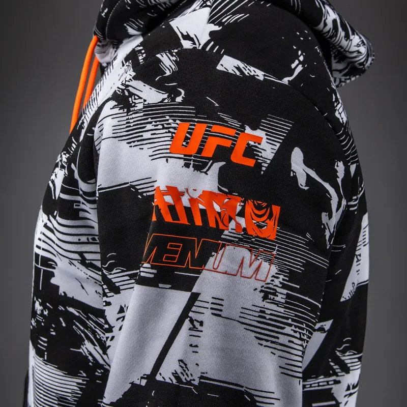 Men's UFC Zenith by Venum White Authentic Fight Week Pullover Hoodie - Image 4