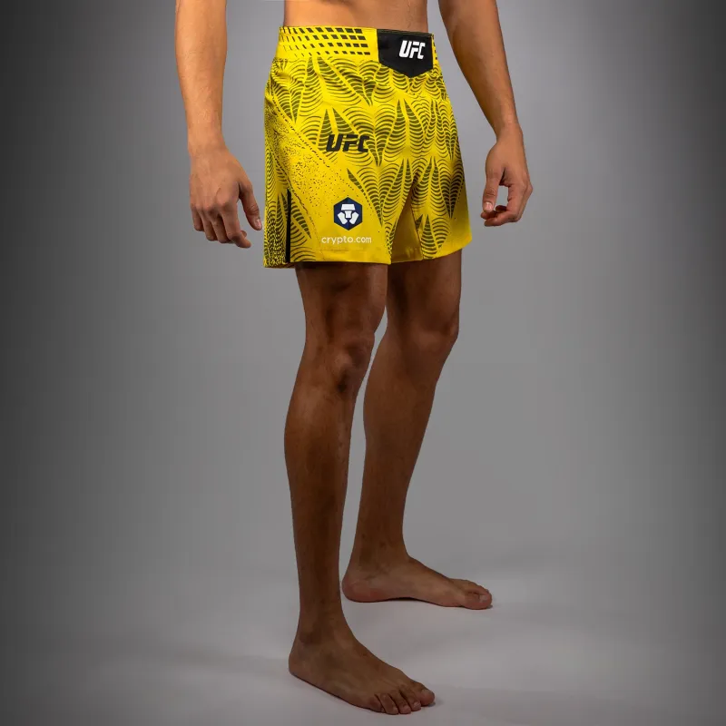 Men's UFC Zenith by Venum Yellow Authentic Fight Night Short Fit Fight Short Personalized - Image 3