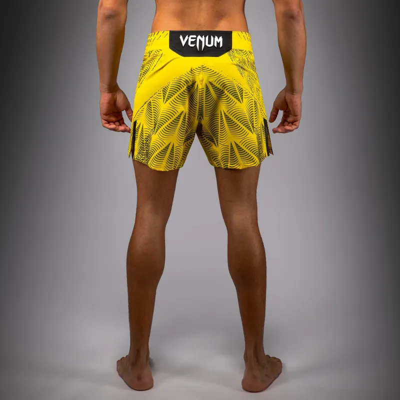 Men's UFC Zenith by Venum Yellow Authentic Fight Night Short Fit Fight Short - Image 4