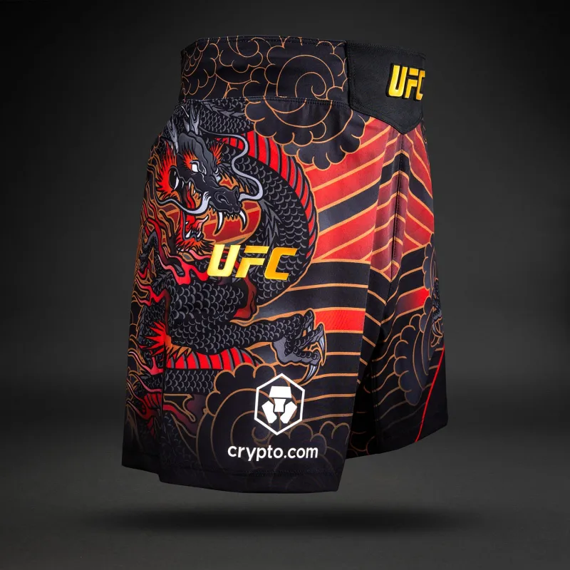 Men’s UFC Unrivaled by Venum Red Alexandre Pantoja Short fit Fight short - Image 3