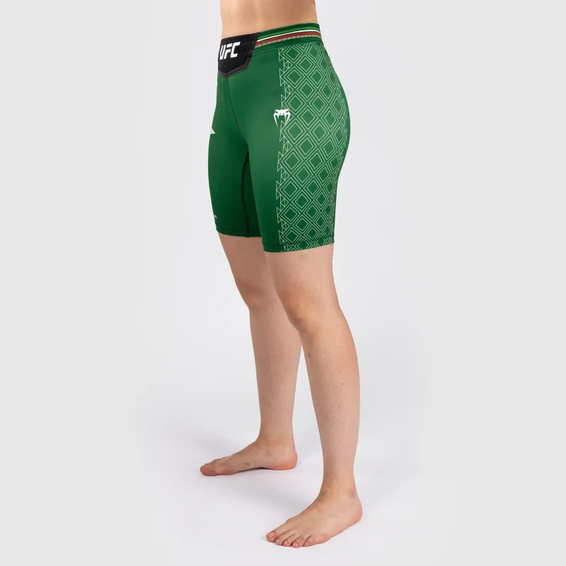 Noche UFC by Venum Authentic Fight Night Women’s Vale Tudo Short - Long Fit - Green - Image 3