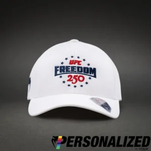 Official UFC Freedom 250 Personalized Authentic Fight Night Cap - White
